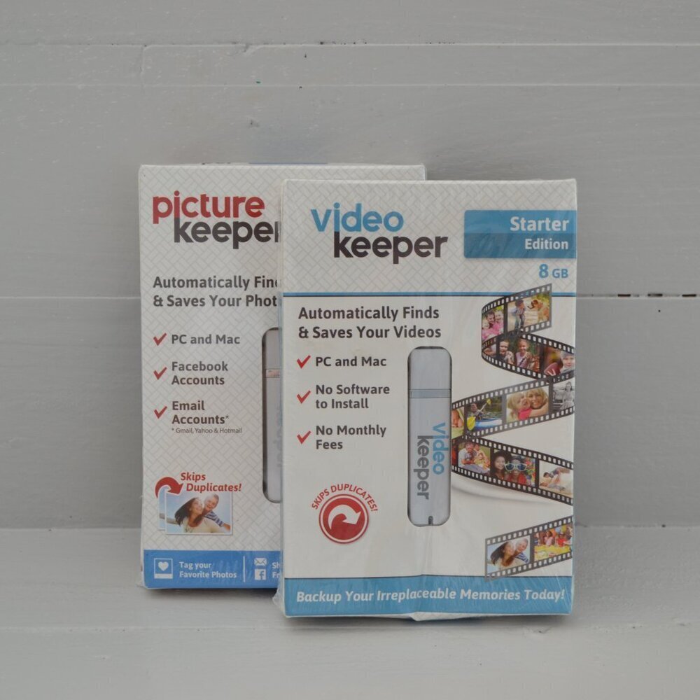Picture And Video Keeper 8 GB New Starter Home Edition PC MAC Flash Drive